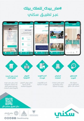 تطبيق “سكني” يضيف خدمة “تحمّل الضريبة عن المسكن الأول” لمستفيديه